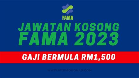 Pengambilan Banyak Jawatan Di Fama Bagi Februari Gaji Bermula Rm