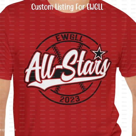 Softball All Star Shirt Etsy