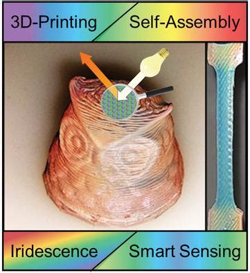 Complex D Printed Mechanochromic Materials With Iridescent Structural