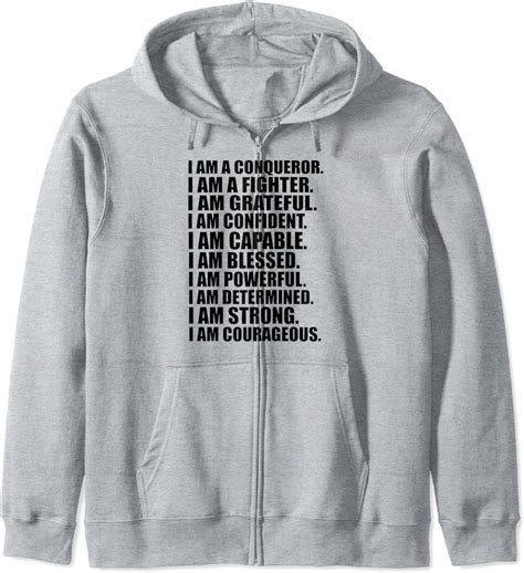 Motivational Affirmation Motivation T Zip Hoodie