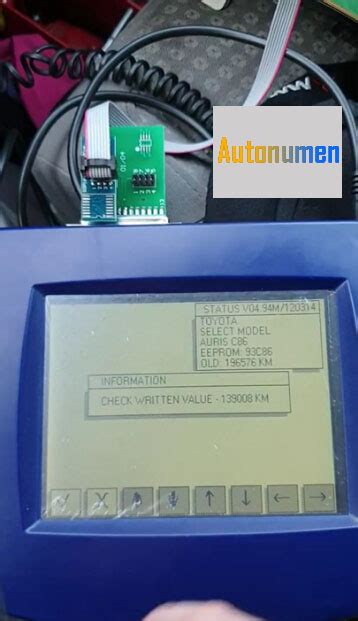 Digiprog3 V4 94 Change Odometer On Toyota Auris 93C86 Autonumen