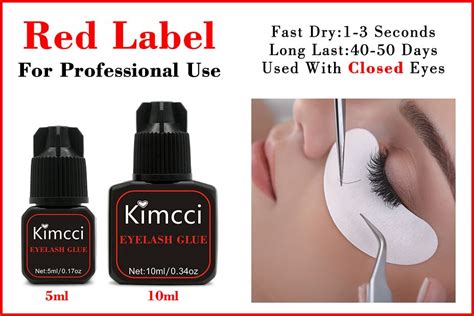 Kimcci 5ml Eyelash Extension Glue 1 3 Seconds Fast Drying Eyelashes