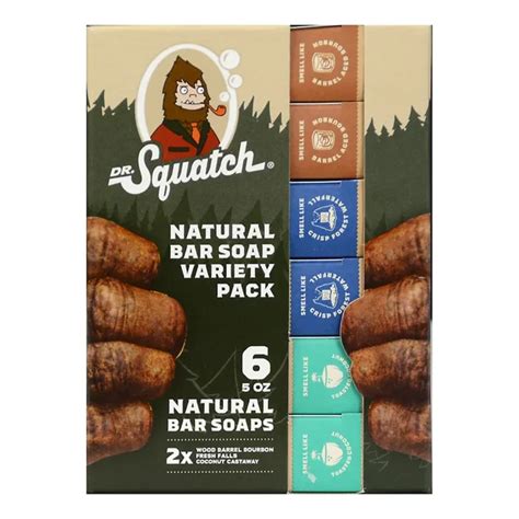 Dr Squatch Natural Bar Soap Variety Pack 6 Pk 5 0 Oz Walmart Ca