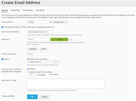 How to Create and Manage Email Accounts - Plesk 