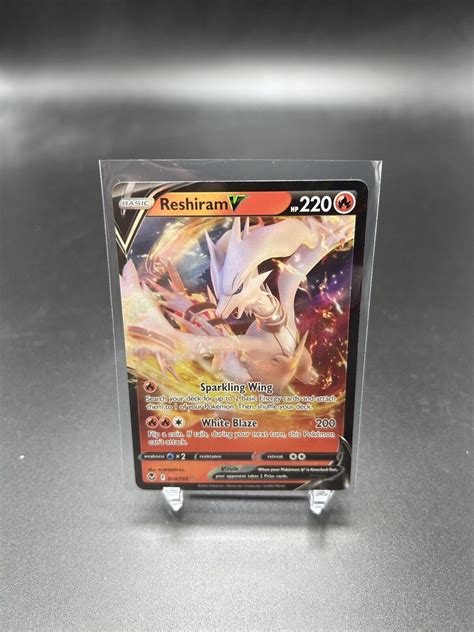 Reshiram V Pok Mon Tcg Silver Tempest Holo Ultra Rare Nm Ebay