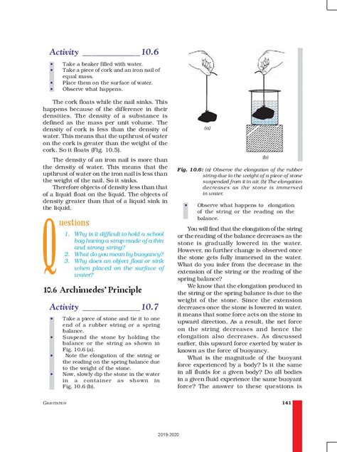 Ncert Book Class 9 Science Chapter 10 Work And Energy 2024 25 Session