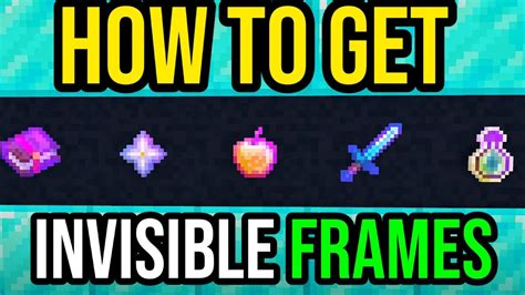 How To Get Invisible Item Frames In Minecraft Bedrock Youtube