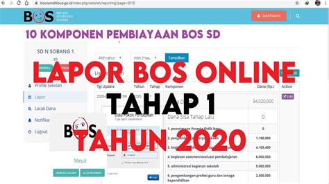 Lapor Bos Online Tahap Tahun Komponen Bos Youtube