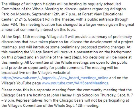 ArlingtonHeightsIL On Twitter The Village Of Arlington Heights Will