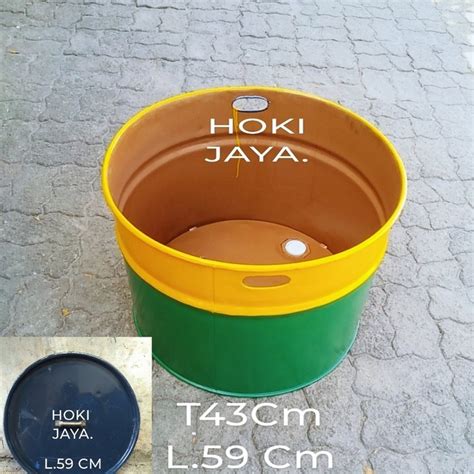 Jual Drum Besi Tong Besi Tempat Sampah Tutup Kapasitas Liter