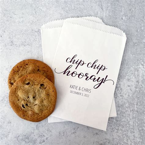 Lined Cookie Bags Personalized Wedding Favor Bags For Guests Cookie