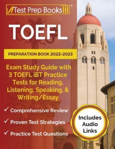 TOEFL Preparation Book 2022 2023 Exam Study Guide With 3 TOEFL IBT