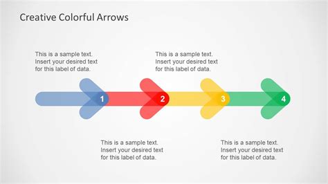 Creative Colorful Arrows Layout For PowerPoint Slides