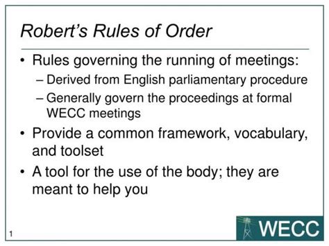 Free Ppt Robert S Rules Of Order Powerpoint Presentation Robert Rules