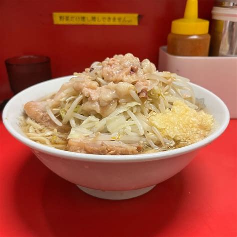 『小ラーメン ニンニク アブラ』ラーメン二郎 上野毛店のレビュー ラーメンデータベース