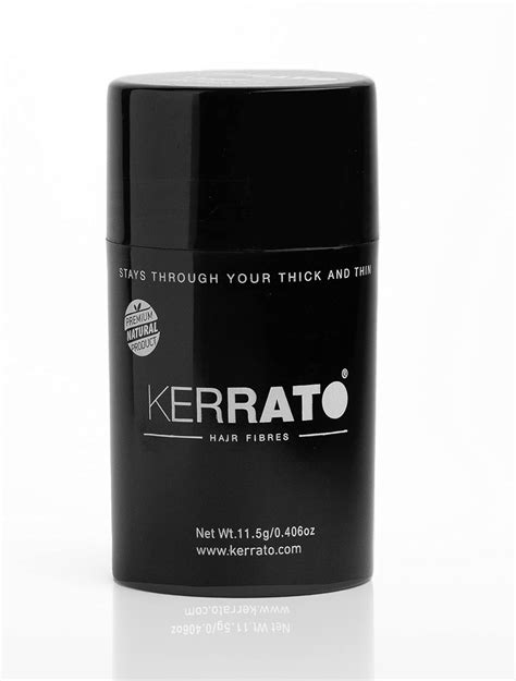 Buy Kerrato Hair Fibres For Thinning Hair Jet Black Natural G