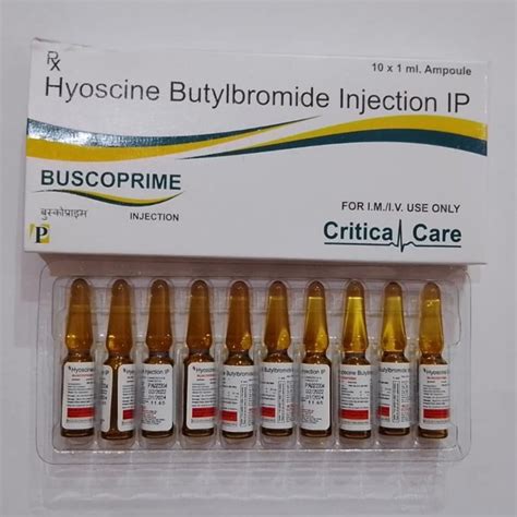 Liquid Buscoprime Mg Hyoscine Butylbromide Injection Prescription