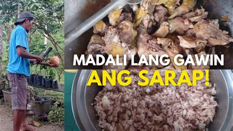 Ginataang Native Na Manok With Ubod Ng Saging Recipe 🐔🍌 Cns Vlogs Ph