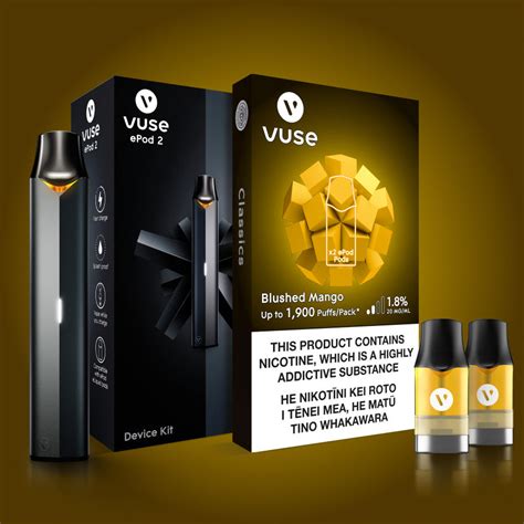 Freebase Blushed Mango Vape Starter Kit Vuse Nz