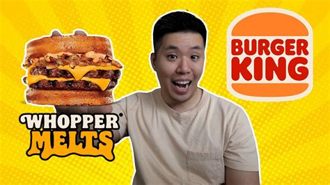 The Burger King Whopper Melt Food Review Youtube