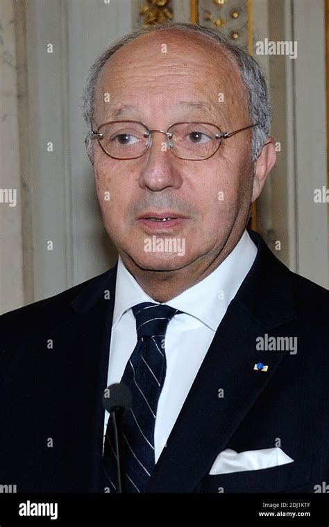 Laurent Fabius attending the Ceremony awarding Kenzo Takada with the ...