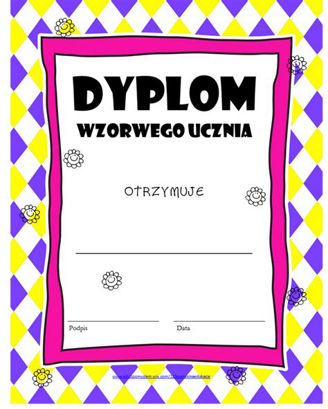 Dyplomy Szkolne I Przedszkolne Artofit