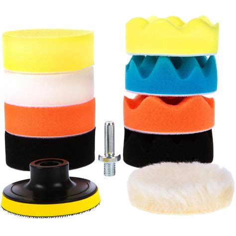 Amazon CANOPUS Car Polishers And Buffers Kit 11 PCs Polishing Pad