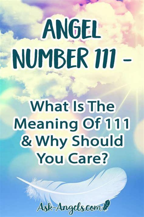 111 Meaning The Importance Of What 111 Angel Number Means