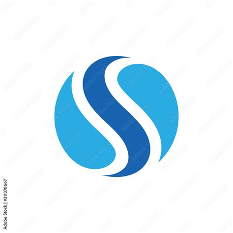 Letter S Curves Circle Motion Logo Vector Stock Vector Adobe Stock