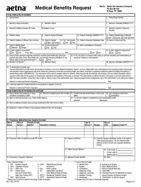 Aetna Coventry Fillable Vision Reimbursement Form Printable Forms