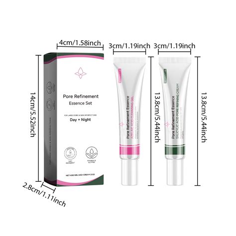 Face Pore Refinement Essence Set Azelaic Acid Cleansing Gel And Salicylic