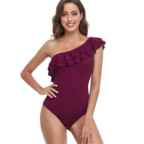 Pepeey Swimsuits One Piece High Neck Swimsuits For Older Women Black