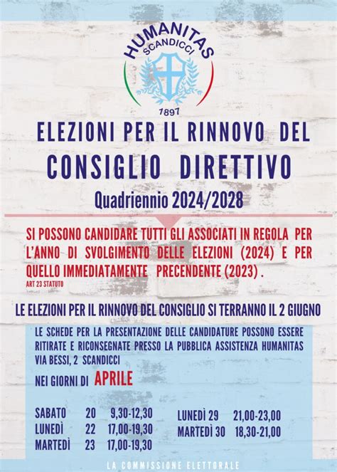 Elezioni Per Il Rinnovo Del Consiglio Direttivo Quadriennio 2024 2028