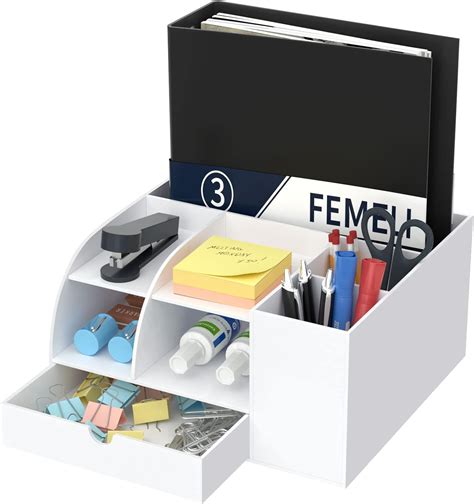 Buy FEMELI Large Desk Organizer With Binders Folder Papers Holder