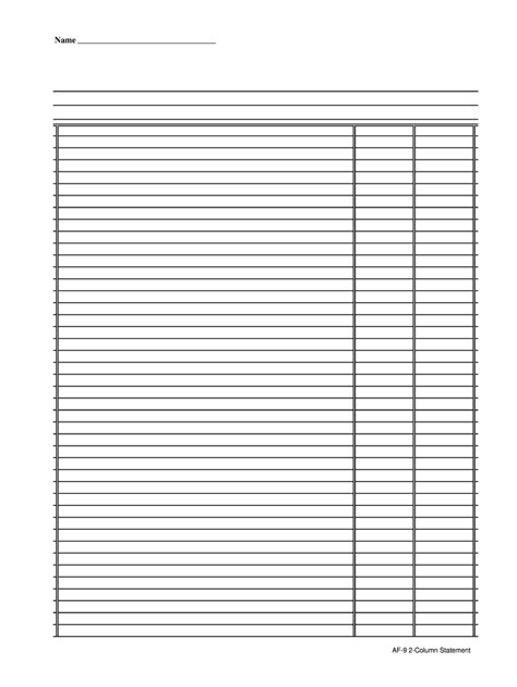 Fillable Online Lanecc Af Column Statement Fax Email Print Pdffiller