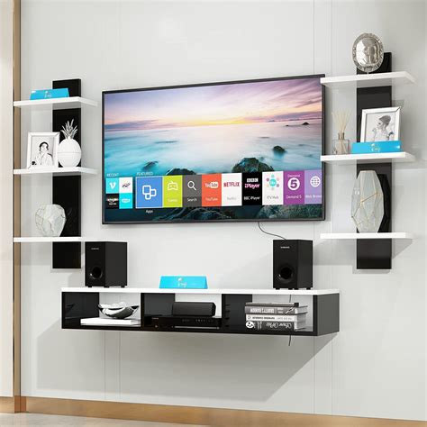 mahreen enterprise wooden wall mounted tv unit cabinet  tv stand