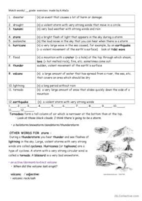 Natur English Esl Worksheets Pdf Doc