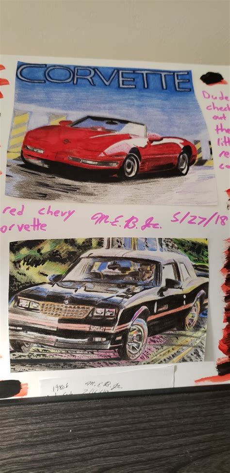 Pin By Marshall Barron On Chevy Car Drawings Corvette Car Drawings