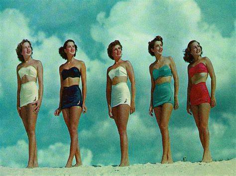 Canvas Bathing Beauties 24x18 Art Gallery Wrap Vintage Art Swimsuits