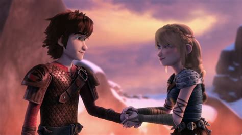 How To Train Your Dragon Astrid And Hiccup Kissing