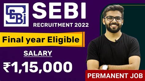 Sebi Recruitment Salary Final Year Eligible