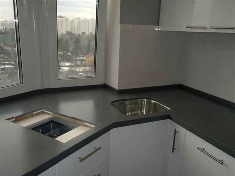 Купить - угловую столешницу для малогабаритной кухни из искусственного ...
