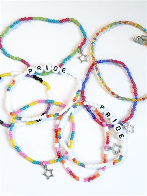 Pride Month Bracelets Lgbtq Bracelet Rainbow Flag Friendship Jewelry