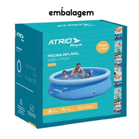 Piscina Inflavel 2500 Litros Atrio Shopee Brasil