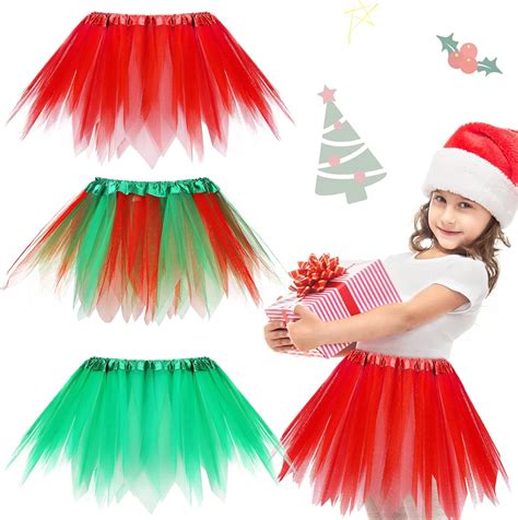 Amazon Satinior Pieces Christmas Women S Tutu Skirt Christmas