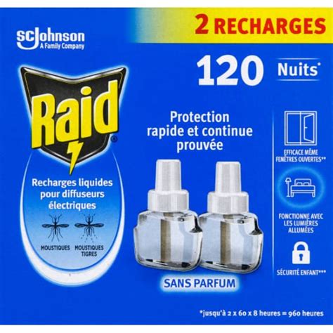 Raid Raid Recharge Electrique Liquide 120 Nuits 60nx2 3en1 Monoprix Fr