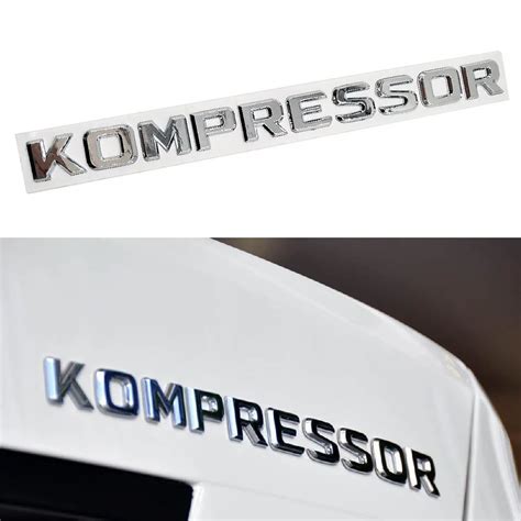 Pc Kompressor Logo Car Styling Sticker D Emblem Rear Trunk Badge