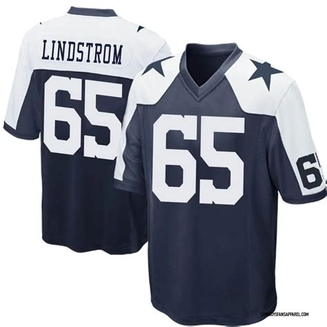 Nike Alec Lindstrom Dallas Cowboys Youth Game Navy Blue Throwback Jersey