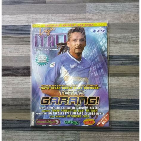 Jual Majalah Liga Italia Cover Roberto Baggio Shopee Indonesia