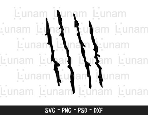 Claw Marks Svg Scratches Svg Jurassic Svg Scratch Marks Svg Instant